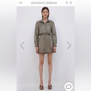 NWOT Shaelyn Vegan Leather mini dress Size 4